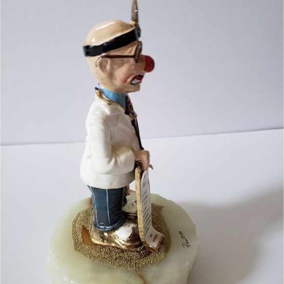 Vintage Ron Lee Clown "88" Doctor Bill Mercedes Manual Sculpture Figurine Signed - Picture 3 of 11